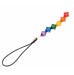 Rainbow Beads Phone Starp